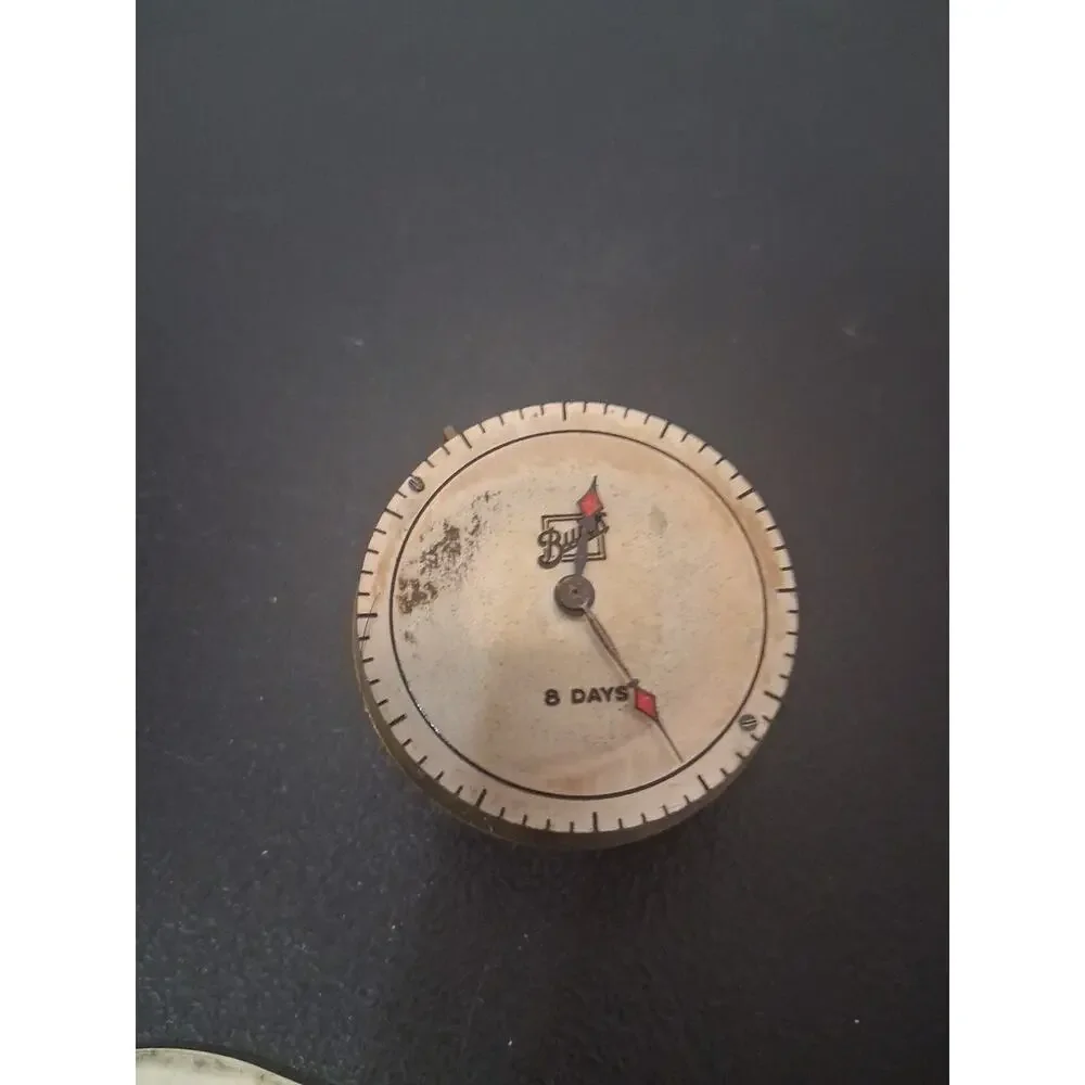 Rare Sandoz Vuille 8 Day Buick Automobile Clock Detroit Pat Pending Restoration